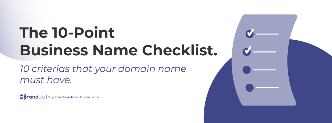 10 criterias that your business name MUST have!